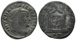 MAXIMIANO. Nummus. (Ae. 5,99g/24mm). 307 d.C. Ticinum. (RIC 94). MBC/MBC-. Escasa.