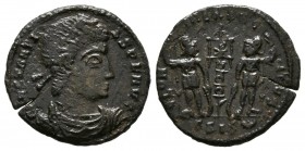 CONSTANCIO I. Nummus (Ae. 1,37g/15mm). 333-337 d.C. Siscia. (RIC 97). MBC+