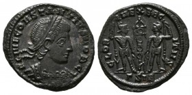 CONSTANCIO II. Nummus. (Ae. 1,60g/17mm). 334-335 d.C. Siscia. (RIC 237). EBC-.