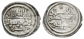 ALMORAVIDES. Yusuf ibn Tashfin. Quirate (Ar 1,05g/12mm). Sin ceca. (Vives 1535; Hazard 894). MBC.