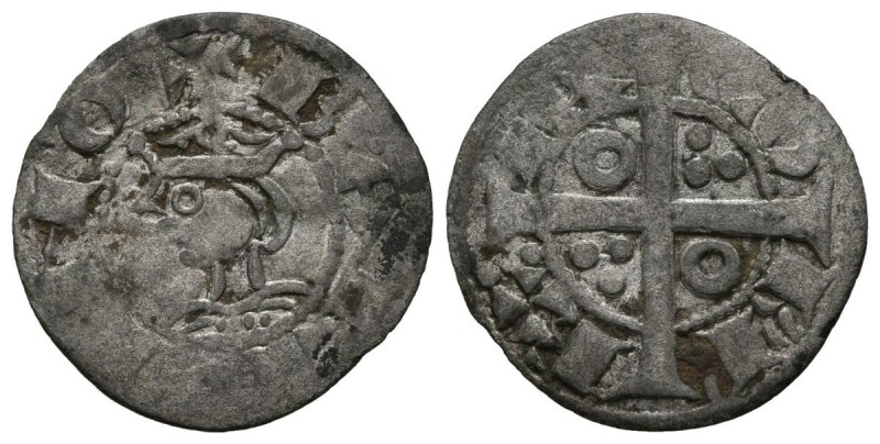 JAIME I (1213-1276). Dinero. (Ve. 0,73g/15mm). Barcelona. (Cru-308). BC+/MBC-.