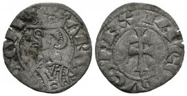 JAIME I (1213-1276). Dinero. (Ve. 0,57g/17mm). Aragón. (Cru-318). MBC-.