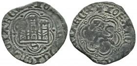JUAN II (1406-1454). Blanca. (Ve. 1,85g/23mm). Sevilla S, bajo el castillo. (FAB-628). MBC.