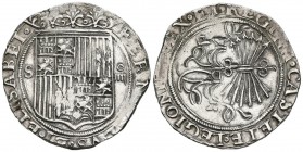 REYES CATOLICOS (1474-1504). 4 Reales. (Ar. 13,72g/33mm). S/D. Sevilla. (Cal-2019-564). EBC-.