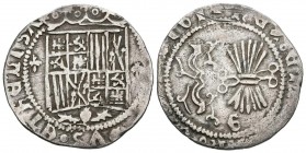 REYES CATOLICOS (1474-1504). 1 Real. (Ar. 3,06g/26mm). S/D. Granada. (Cal-2019-365). MBC-.