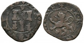 FELIPE II (1556-1598). 2 Maravedís. (Ve. 3,75g/21mm). Coruña. (Cal-2019-54). MBC-.