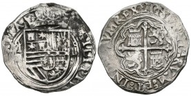 FELIPE II (1556-1598). 4 Reales. (Ar. 13,46g/34mm). S/D (entre 1572 y 1589). México O. (Cal-2019-505). MBC/MBC+.