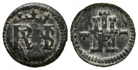 FELIPE III (1598-1621). 1 Maravedí. (Ae. 0,70g/12mm). 1603. Segovia. (Cal-2019-112). MBC.