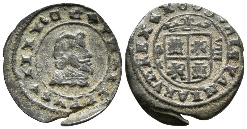 FELIPE IV (1621-1665). 8 Maravedís. (Ae. 2,36g/21mm). 1663. Granada. (Cal-1364; ...