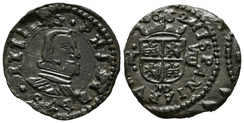 FELIPE IV (1621-1665). 8 Maravedís (Ae. 2,08g/21mm). 1662. Madrid Y. (Cal-2019-3...