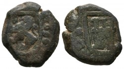 CARLOS II (1665-1700). 2 Maravedís, (Ae. 5,78g/18mm). 1696. Coruña. (Cal-2019-59). BC+.