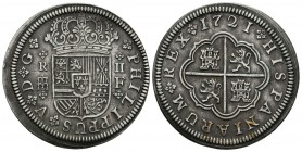 FELIPE V (1700-1746). 2 Reales. (Ar. 5,48g/29mm). 1721. Segovia F. (Cal-2019-954). EBC-.