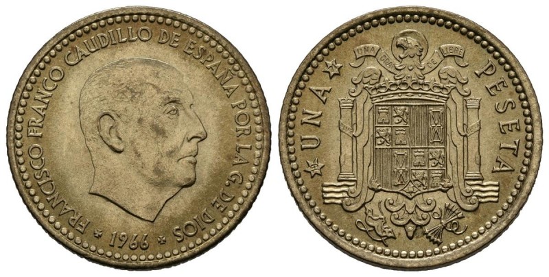 ESTADO ESPAÑOL. 1 Peseta. (AlCu. 3,49g/21mm). 1966 *19-71. Madrid. (Cal-2019-72)...