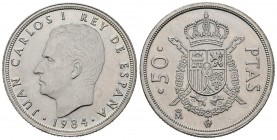 JUAN CARLOS I. 50 Pesetas. (CuNi. 12,44g/30mm). 1984. Madrid. (Cal-2019-109). SC.