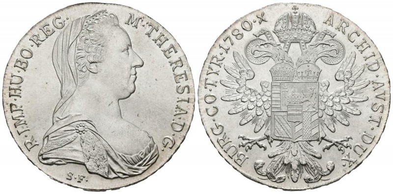 AUSTRIA. 1 Táler. (Ar. 28,20g/41mm). 1780. (Km#T1). Reacuñación moderna. SC.