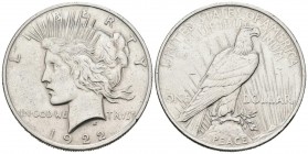 ESTADOS UNIDOS. 1 Dollar. (Ar. 26,75g/38mm). 1922. Philadelphia. (Km#150). MBC+.