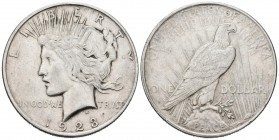 ESTADOS UNIDOS. 1 Dollar. (Ar. 26,74g/38mm). 1923. Denver. (Km#150). MBC.