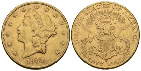 ESTADOS UNIDOS. 20 Dollars. (Au. 33,42g/34mm). 1902. San Francisco. (Km#74.1). EBC-.