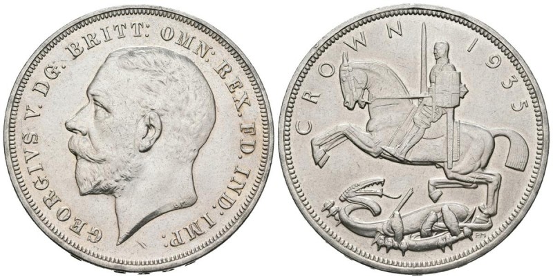 GRAN BRETAÑA. 1 Corona. (Ar. 28,16g/38mm). 1935. (Km#842). MBC+.