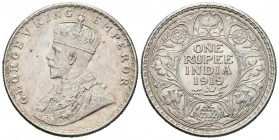 INDIA BRITANICA. 1 Rupia. (Ar. 11,67g/30mm). 1919. Bombay. (Km#524). EBC.