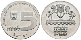 ISRAEL. 5 Lirot (Ar. 20,14g/34mm). 1972. (Km#69.1). SC.