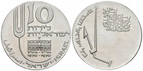 ISRAEL. 10 Lirot (Ar. 26,00g/37mm). 1970. (Km#55). SC.
