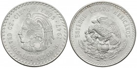 MEXICO. 5 Pesos (Ar. 29,95g/40mm). 1947. (Km#465). SC.