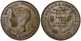 ALFONSO XIII (1885-1931). Medalla. (La. 17,45g/37mm). Murcia y Cartagena. MBC.

Ex Aureo 226-2 01/07/2010, Nº 3419.