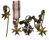 Conjunto de 3 medallas de Orden al Mérito de la República de Austria. Diferentes estados de conservación. A EXAMINAR.