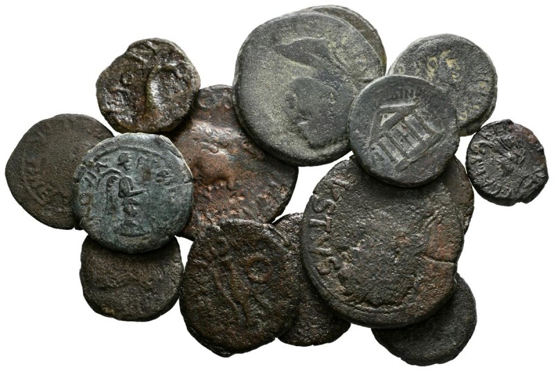 HISPANIA ANTIGUA. Conjunto de 15 monedas de Cartagonova. A EXAMINAR.