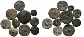 HISPANIA ANTIGUA. Lote compuesto por 10 bronces de distintas cecas íberas. A EXAMINAR.