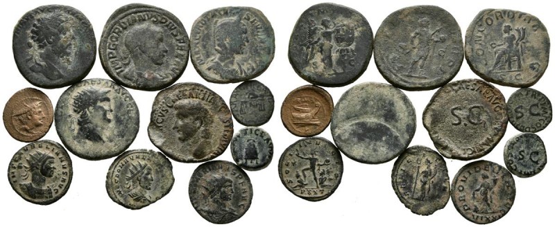 REPUBLICA ROMANA e IMPERIO ROMANO. Lote compuesto por 11 bronces de distintos em...