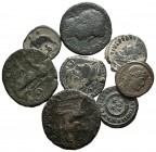 IMPERIO ROMANO. Conjunto de 8 bronces romanos de diferentes emperadores romanos. A EXAMINAR.