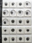 IMPERIO ROMANO. Lote compuesto por 58 cobres de diferentes emperadores. Mayoría de piezas de módulo pequeño. Diferentes estados de conservación. A EXA...