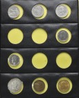 CENTENARIO DE LA PESETA, ESTADO ESPAÑOL y CONTEMPORANEO. Interesante conjunto de monedas presentadas en 2 álbumes de diferentes épocas de la numismáti...