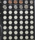 Interesante conjunto de más de 1 centenar de monedas de distintas épocas y países del mundo. Destacando un bonito conjunto de duros de Amadeo I, Alfon...