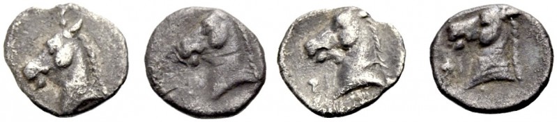 GRIECHISCHE MÜNZEN. KALABRIEN. TARENT. 
Tritemorion, ca. 380-228 v. Chr. Pferde...