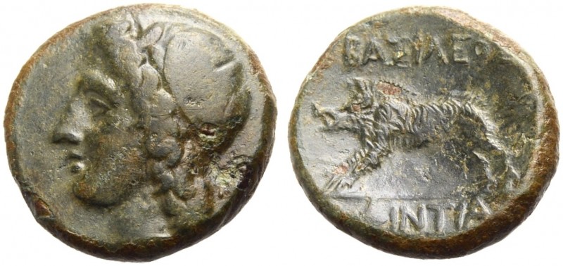GRIECHISCHE MÜNZEN. SIZILIEN. AKRAGAS. 
Bronze, 287-279 v. Chr. unter Phintias....