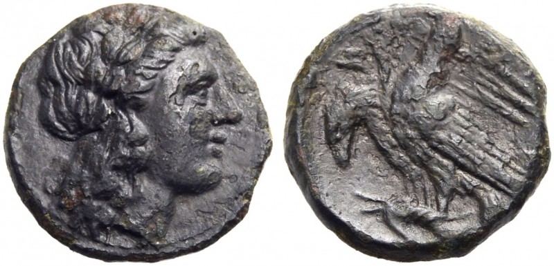 GRIECHISCHE MÜNZEN. SIZILIEN. AKRAGAS. 
Bronze, ca. 287-282 v. Chr. unter Phint...