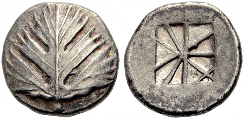 GRIECHISCHE MÜNZEN. SIZILIEN. SELINUNT (SELINOUS). 
Didrachmon, 510-490 v. Chr....