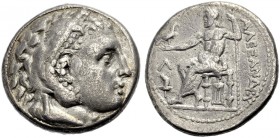 GRIECHISCHE MÜNZEN. MAKEDONIEN. KÖNIGE VON MAKEDONIEN. Alexander III. der Grosse, 336-323 v. Chr 
Tetradrachmon, postum, 315-294 v. Chr. Amphipolis. ...