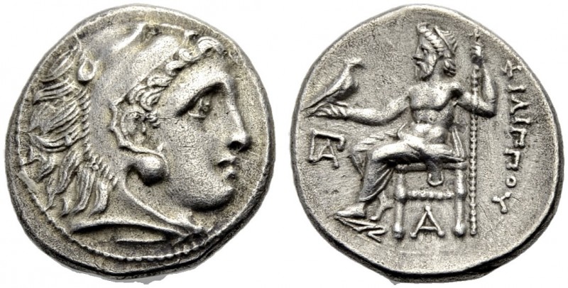 GRIECHISCHE MÜNZEN. MAKEDONIEN. KÖNIGE VON MAKEDONIEN. Philippos III. Arrhidaios...
