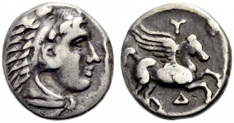 GRIECHISCHE MÜNZEN. ILLYRIEN. DYRRHACHION. 
Drachme, 300-200 v. Chr. Kopf des H...