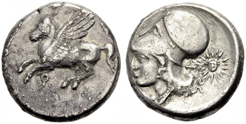 GRIECHISCHE MÜNZEN. KORINTHIA. KORINTH. 
Stater, 375-300 v. Chr. Pegasos n.l. f...