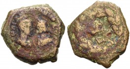 GRIECHISCHE MÜNZEN UNTER RÖMISCHER HERRSCHAFT. ÄGYPTEN. ALEXANDRIA. Aurelianus, 270-275 
Bronze Drachme (?), 270-271 mit Vaballathus. (ΑΥΡΗΛΙΑΝΟCΚΑΙ ...