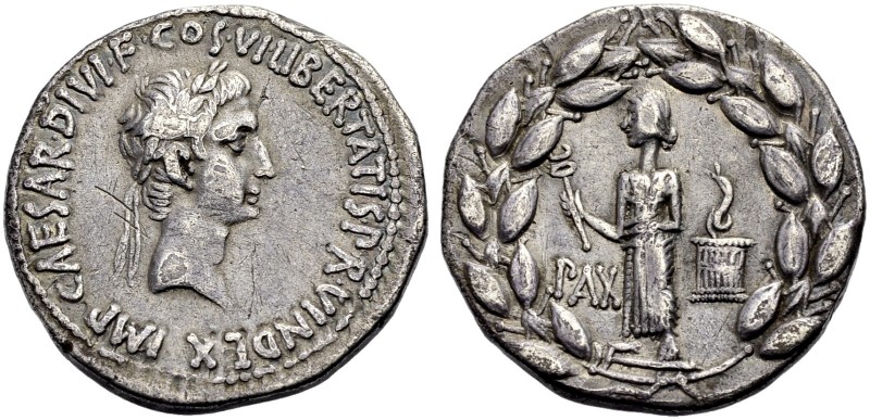 RÖMISCHE MÜNZEN. KAISERZEIT. Augustus, 27 v. Chr. -14 n. Chr 
Cistophor, 28-20 ...