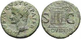 RÖMISCHE MÜNZEN. KAISERZEIT. Augustus, 27 v. Chr. -14 n. Chr 
Tiberius, 14-37. As, ca. 15-16 für Divus Augustus. DIVVS AVGVSTVS PATER Büste mit Strah...