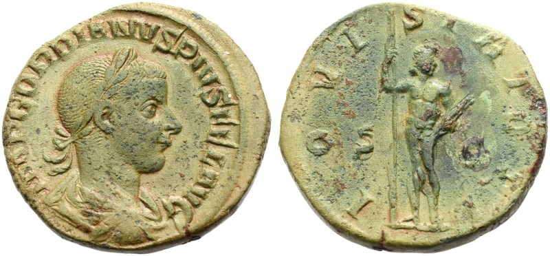 RÖMISCHE MÜNZEN. KAISERZEIT. Gordianus III., 238-244 
Sesterz, Rom, 240. Drap.,...