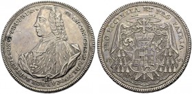 ALTDEUTSCHE MÜNZEN UND MEDAILLEN. KONSTANZ, BISCHÖFLICHE MÜNZSTÄTTE. FRANZ KONRAD VON RODT, 1750-1775 
Taler 1761, Augsburg. Brustbild l. Rv. Wappen ...