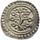 ALTDEUTSCHE MÜNZEN UND MEDAILLEN. LINDAU, KÖNIGLICHE MÜNZSTÄTTE. 
Brakteat (1190-1200). Linde mit dreiteiliger Wurzel, sieben Blättern und 16 Blüten....
